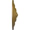 Ekena Millwork Classic Ceiling Medallion (Fits Canopies up to 4 1/8"), Hand-Painted Gold, 13 1/4"OD x 1/2"P CM13CLGLS - alternate 3